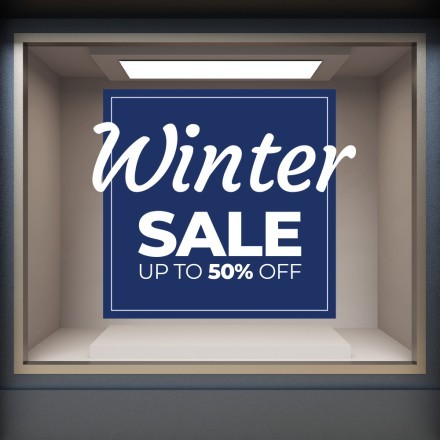 Winter Sale 50% Αυτοκόλλητο Βιτρίνας